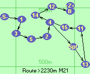 Route >2230m  M21